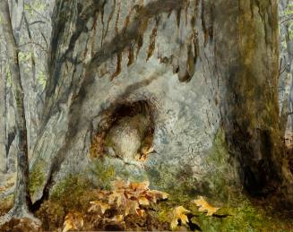 2010.9.16 Bunny in Tree Trunk-J. Wyeth.t