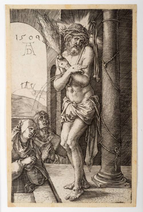 The Man of Sorrows by the Column with the Virgin and Saint John, from The Engraved Passion