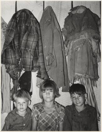 Children of Tenant Farmer in Their Home, McIntosh County, Oklahoma